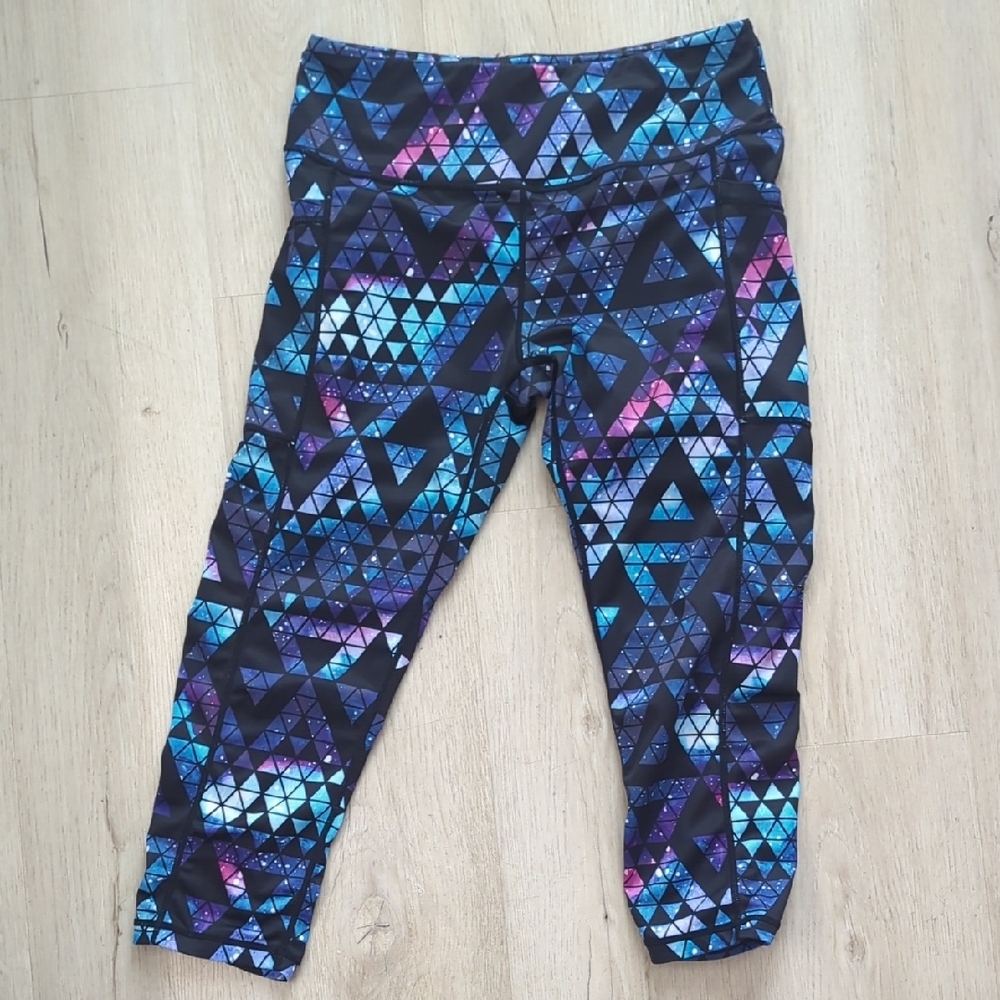Constantly Varied Gear Blue and Purple Abstract Leggings